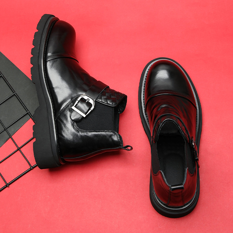 单棉可选头层牛皮马丁靴潮流时尚