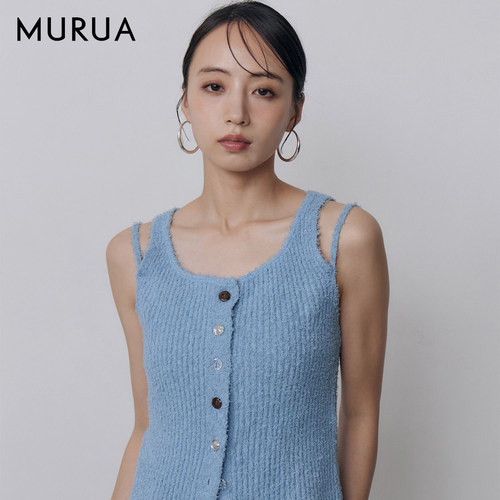 MURUA26夏新品小众针织背心