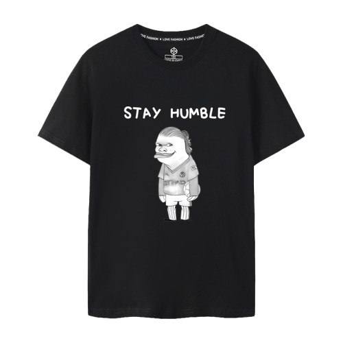2025阿森纳球迷短袖T恤枪手英超纯棉哈兰德保持谦逊stay humble