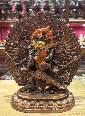 马头明王/马头金刚/旦真/旦增/28cm红铜佛像摆件（最后几尊绝版）