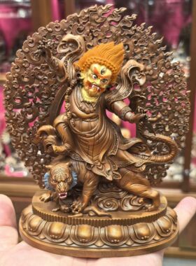 愤怒莲师/格热/多杰卓洛/多吉卓洛/莲师/莲花生大师/莲师八变15cm