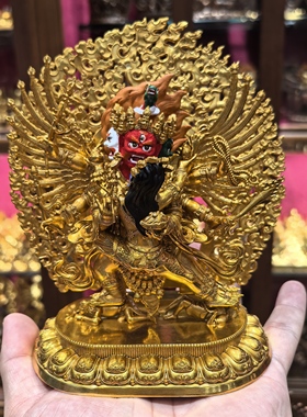 马头明王/马头金刚/旦真/旦增/马头明王金刚橛/15cm藏传佛像摆件