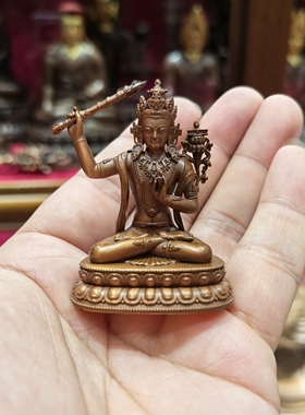 文殊/文殊师利佛像/文殊菩萨/江白央/5cm红铜佛像佛堂供奉摆件