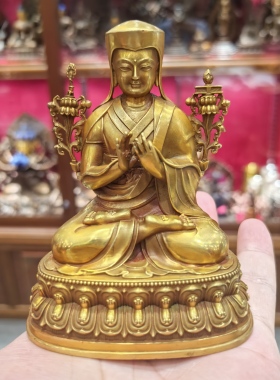 班智达/萨迦班智达/萨迦五祖/萨迦派祖师/10cm黄铜佛像佛堂摆件