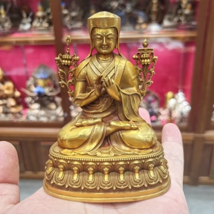 班智达/萨迦班智达/萨迦五祖/萨迦派祖师/10cm黄铜佛像佛堂摆件