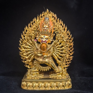 大威德金刚/独雄/大威德/独勇大威德/12cm尼泊尔工艺佛像梵天造像