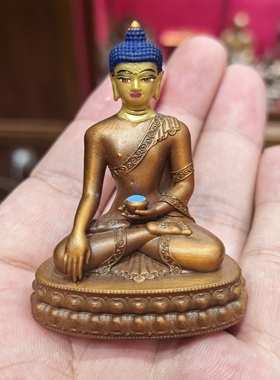 释迦牟尼/释迦牟尼佛像/随身佛5cm紫铜藏传密宗精品摆件