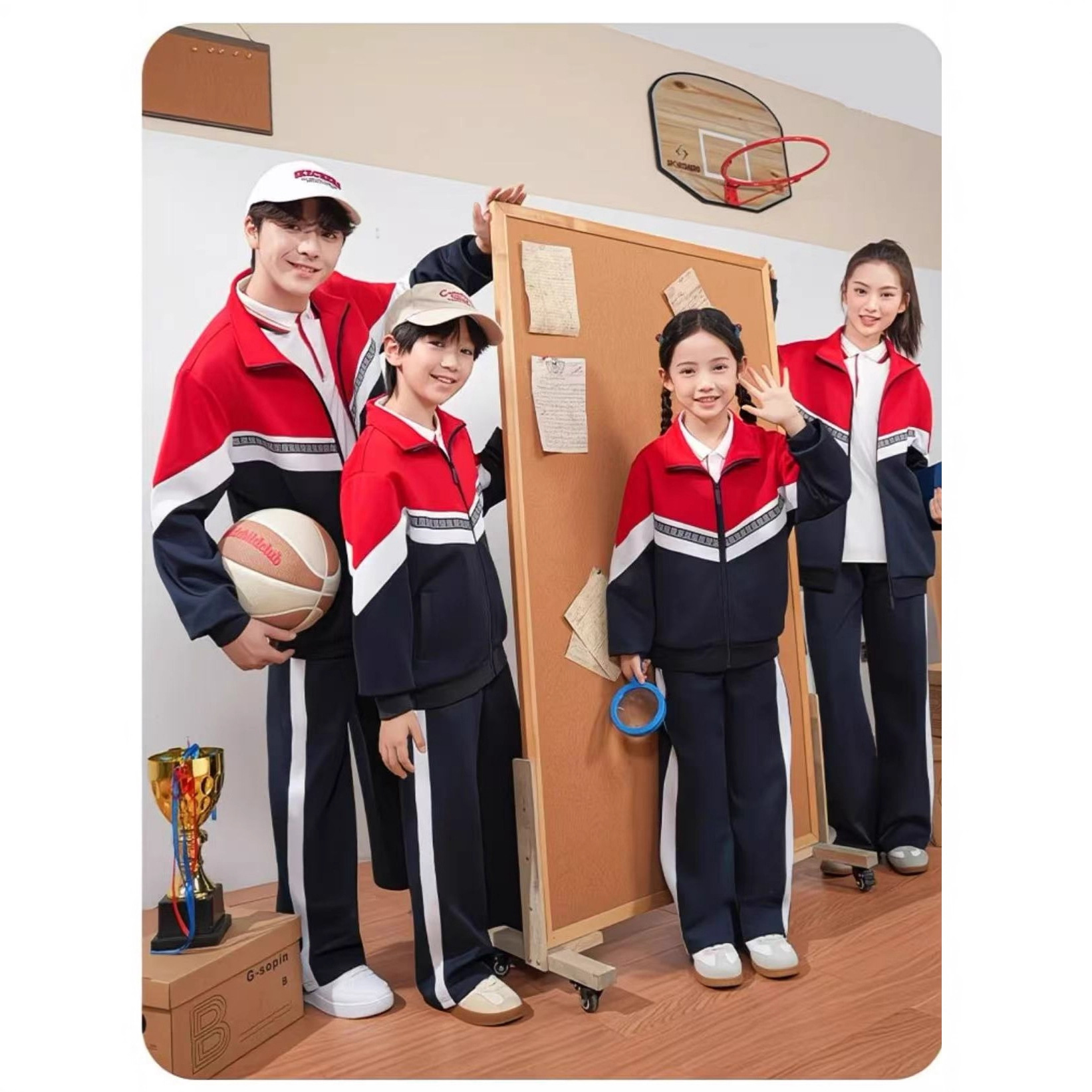 2025新款江西省九江市统一校服春秋款外套中小学生班服现货团体