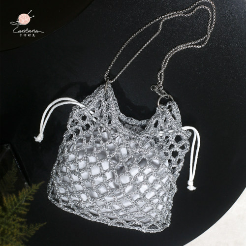 自制夏日清凉网兜包钩织材料包