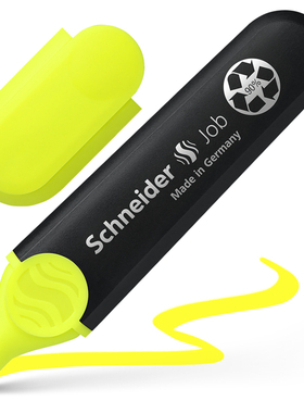 德国Schneider施耐德Job150多彩荧光笔学生标记笔大容量手账笔划重点笔记用