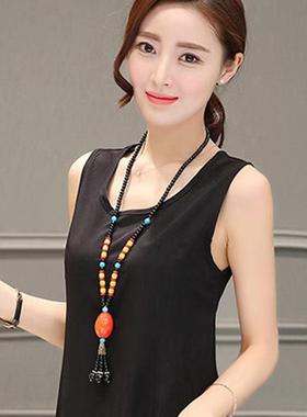 女士长款毛衣链百搭时尚