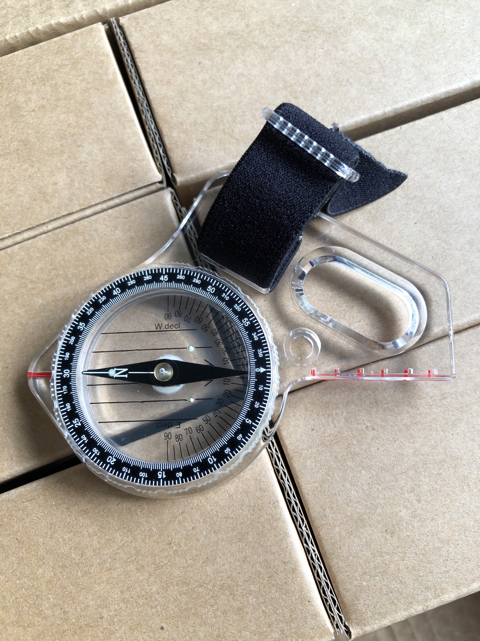 专业户外710密位定向越野指北针强磁高精度制图地形夜光防水指南