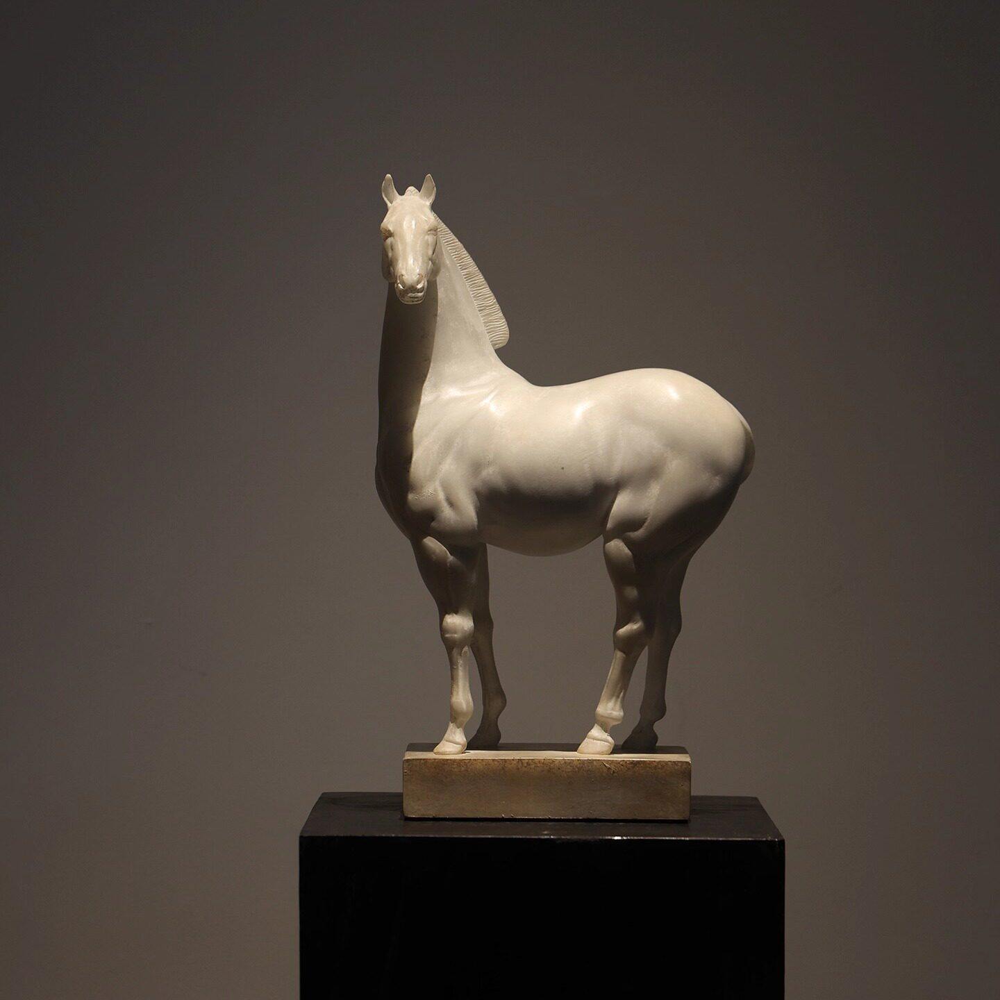 复古做旧动物骏马雕塑摆件样板间酒店别墅客厅玄关茶几桌面装饰品,家居饰品,装饰摆件,淘宝优惠券,粉丝福利购,淘宝优惠卷