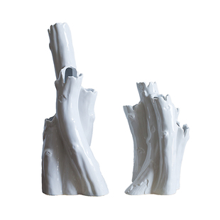 包邮创意艺术品陶瓷花插花瓶花器摆饰 家居软装饰品摆件 桐树花插