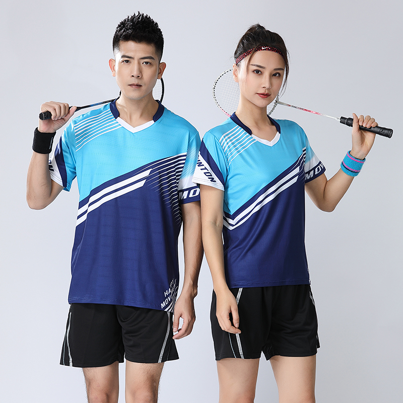 新款羽毛球套装男女比赛训练服