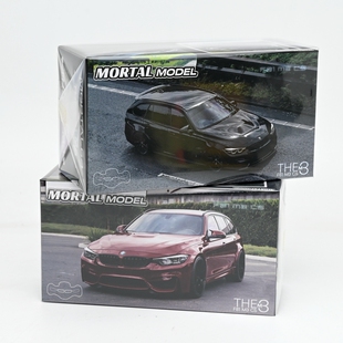 Mortal 1:64 宝马3系 旅行版 瓦罐 F81 合金汽车模型 红色黑色