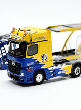 GCD 1:64 奔驰 Actors 双层拖挂运输车 spoon 附送FD2 合金车模
