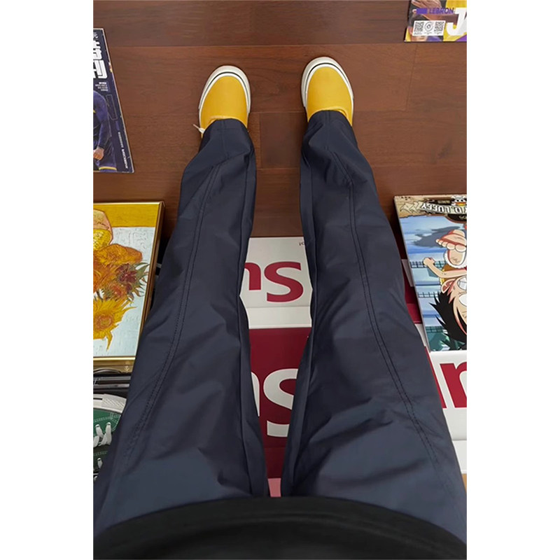 美式潮牌软壳冲锋裤男款春秋防风防水斜切工装裤子户外运动登山裤