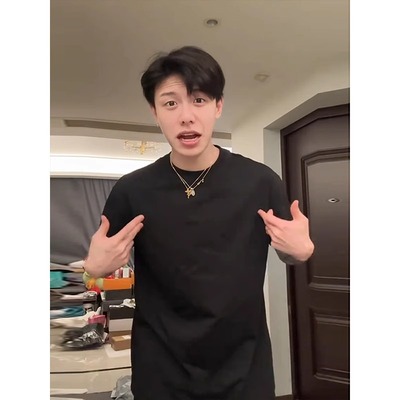 cleanfit美式高克重磅黑色t恤