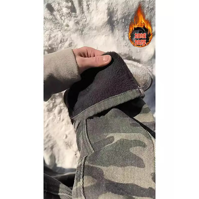 美式复古迷彩伐木工装裤男款冬季