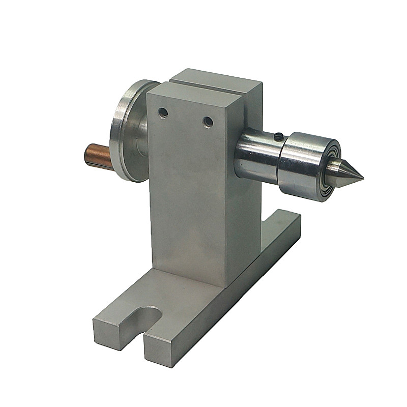 CNC 조각 기계 네 번째 축 회전축 65MM 척 골무 심압대가 있는 CNC 인덱싱 헤드