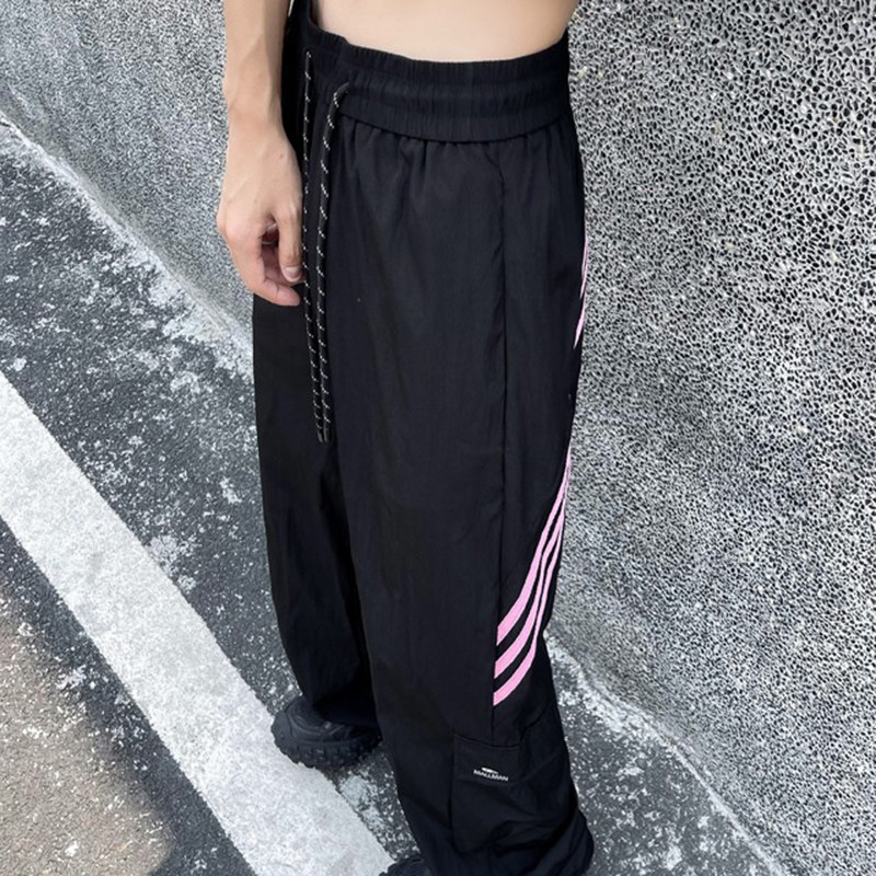 f2ocus条纹速干休闲裤