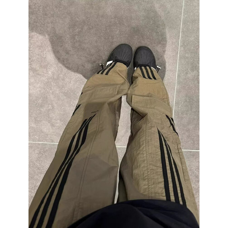 f2ocus条纹速干休闲裤