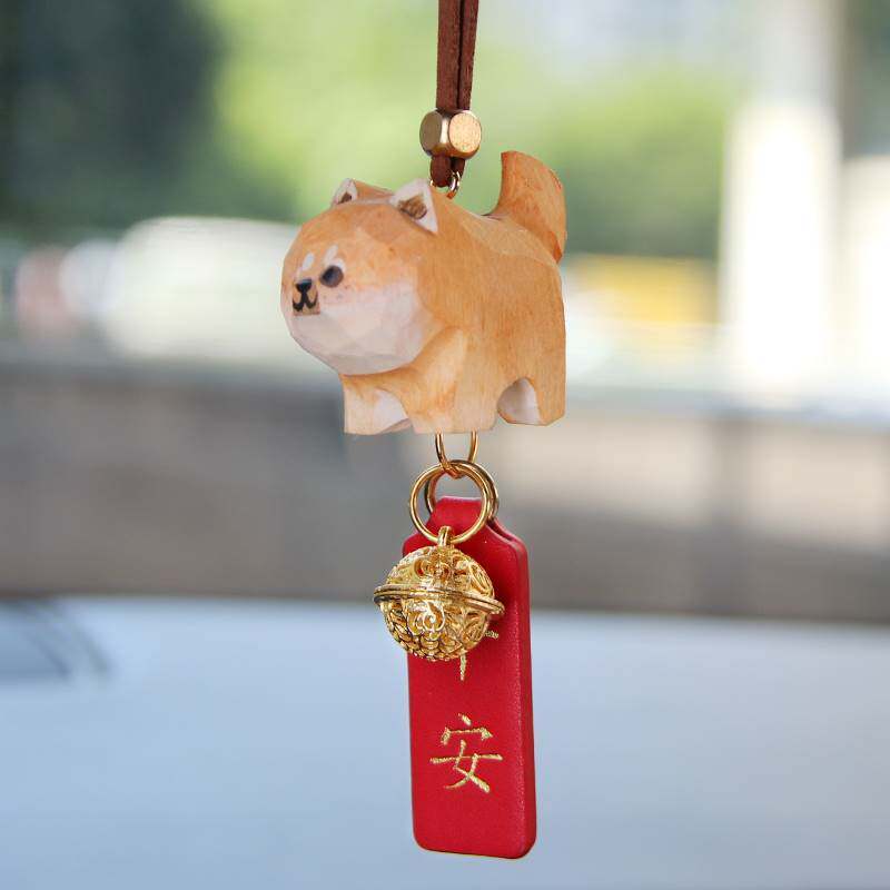 新品柴犬小猫汽车挂件车内饰品情侣车载挂饰后视镜吊坠2023新款网