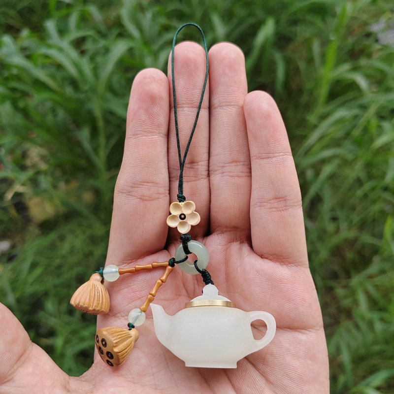 夜光把把壶莲升款手机吊坠小茶壶