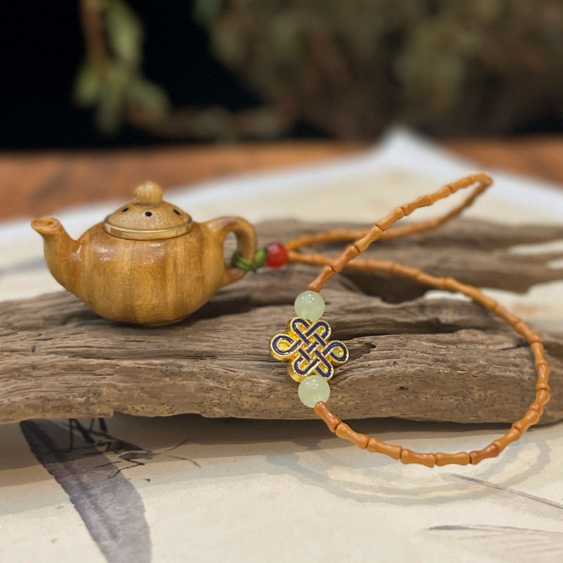 把把都胡绿檀木把把壶镂空香囊吊