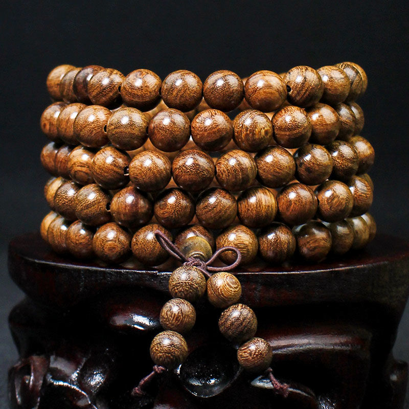 金丝檀木佛珠108颗手链10MM木质