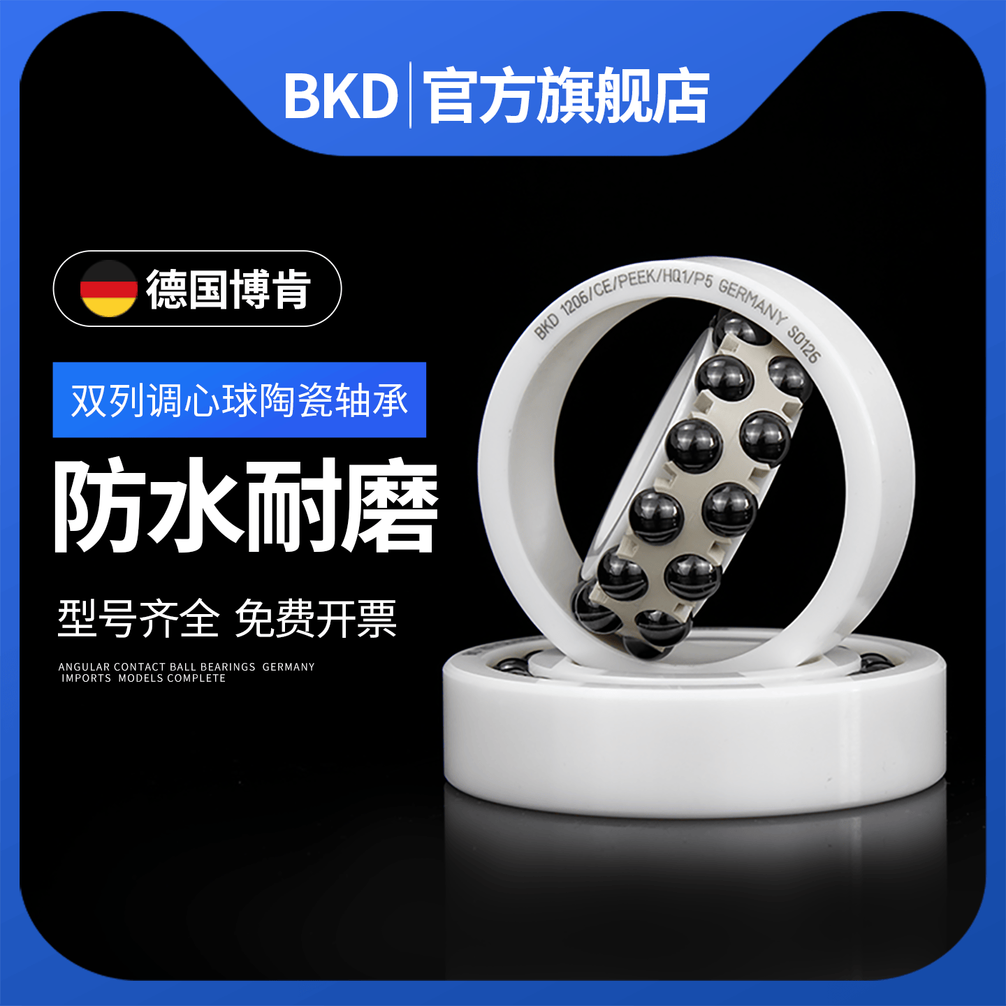 德国BKD进口全陶瓷轴承1200 1201 1202 1203 1204CE/P4 P5