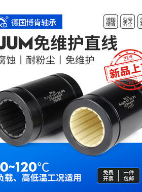 德国BKD进口铝塑料直线轴承RJUM-01自润滑免维护耐高温直线轴承