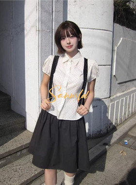 LA-58013-034大码梨型身材设计感半身裙女2026夏季新款高腰a字裙