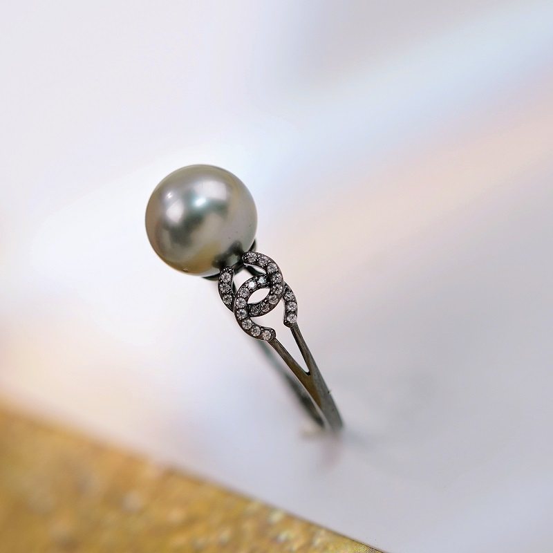 纯银时尚精致DIY珍珠银配件