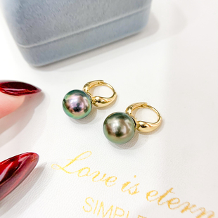 DIY珍珠配件 S925纯银简单光版耳扣空托时尚气质耳环手工银托配饰