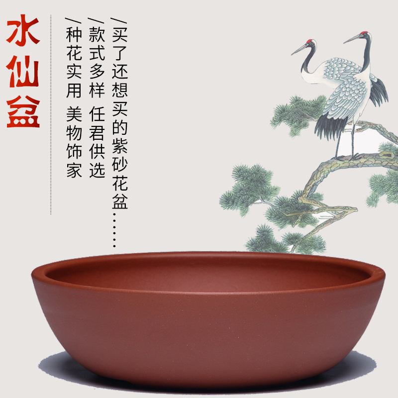 宜兴精品紫砂花盆陶瓷特价无孔水培植物中国风盆景盆小高档多肉盆