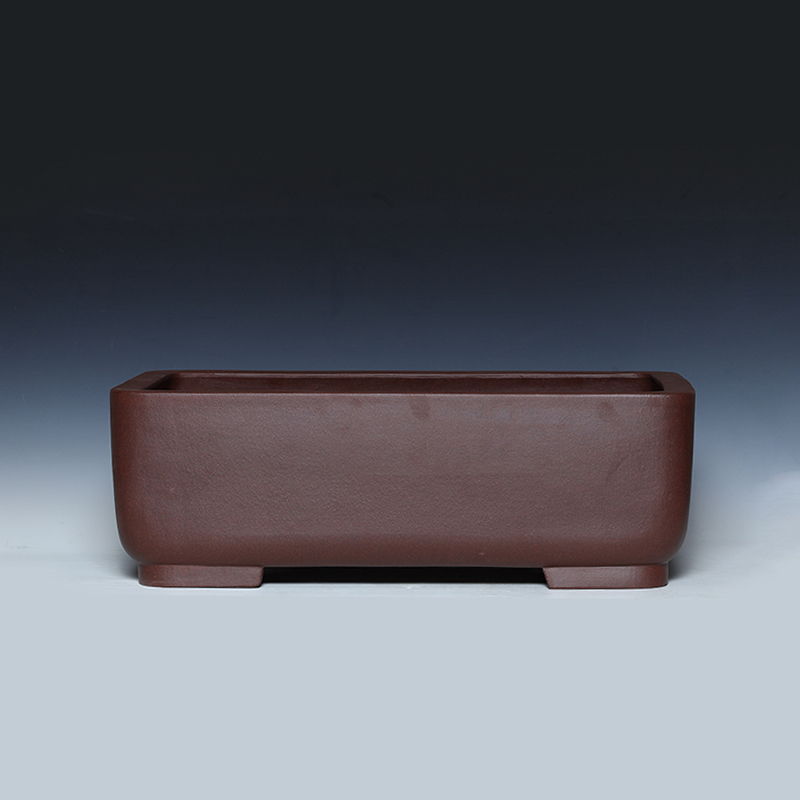 简约紫砂长方形盆景盆精品特大号