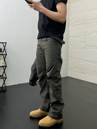 长裤工装裤cargo水洗磨毛