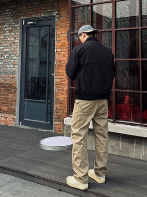 长裤工装裤美式休闲水洗做旧