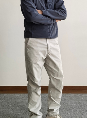 SOS户外运动微弹休闲裤基础通勤高级百搭纯色直筒裤防泼水长裤男