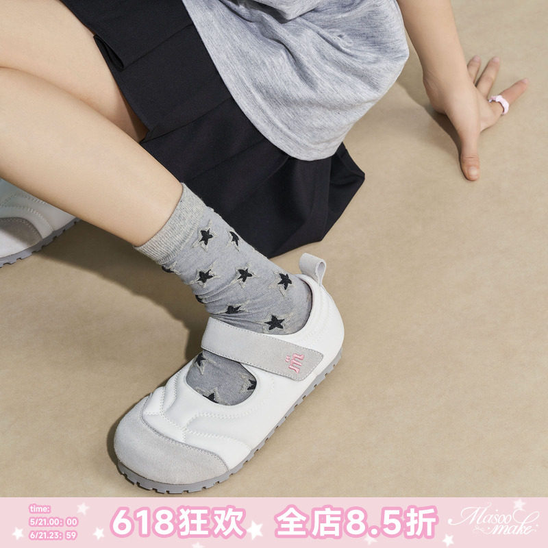 玛速主义2026年夏季新款小众设计感休闲板鞋平底玛丽珍鞋泡芙单鞋