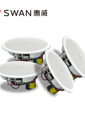 Hivi/惠威 TD206套装吸顶喇叭天花AT40/60/80/120功放广播音响