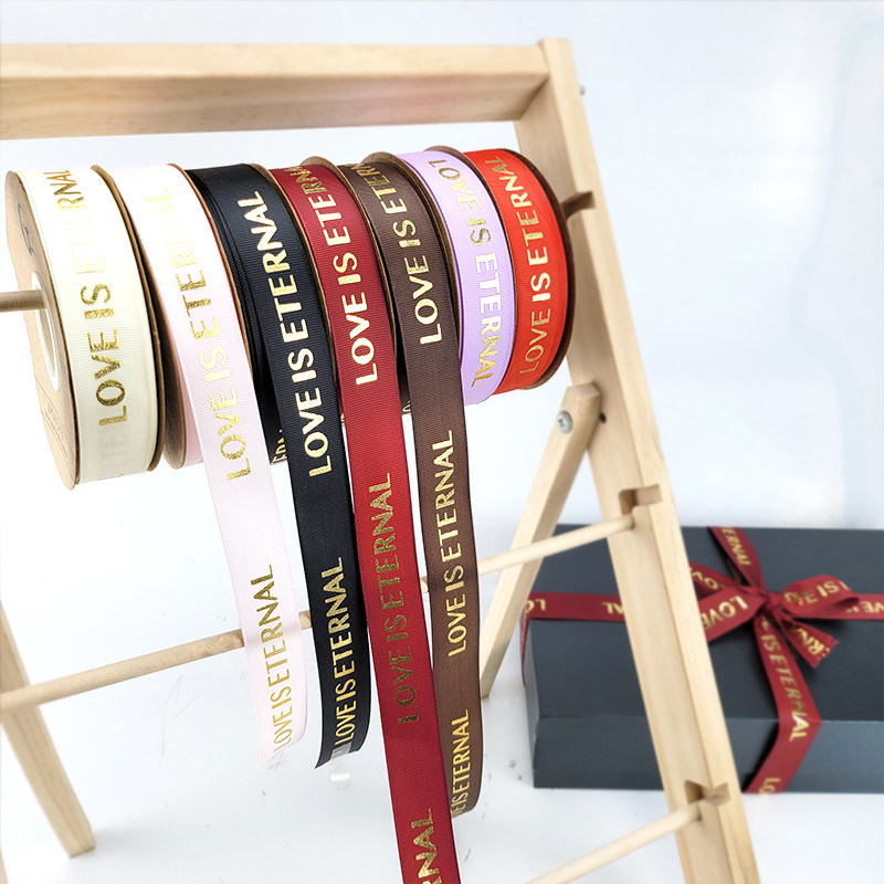 2.5cm烫金螺纹英文字母丝带烘焙鲜花礼盒包装彩带LOVE IS ENTENAL,居家布艺,丝带/绸带/布带,淘宝优惠券,粉丝福利购,淘宝优惠卷