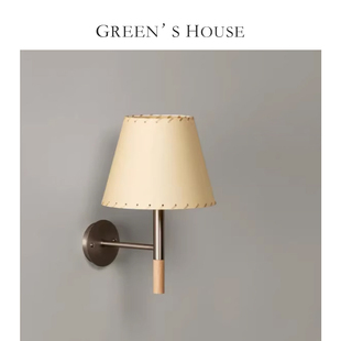 灯饰 设计师款 壁灯 GREEN 羊皮纸 home 西班牙 床头卧室 HOUSE