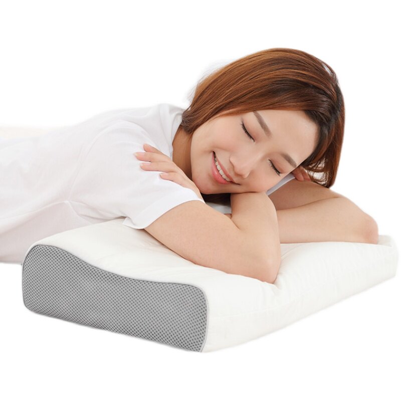 8H LATEX PILLOW OFFICIAL AUTHENTIC THAI PURE NATURAL LATEX PILLOW CERVICAL SPINE RUBBER MEMORY PILLOW CORE