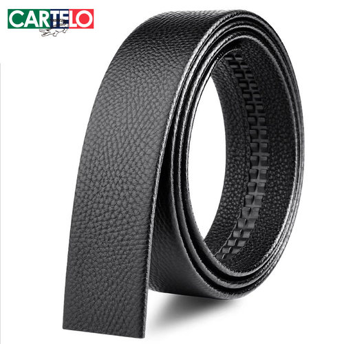 鳄鱼无头男士裤带条真皮自动扣