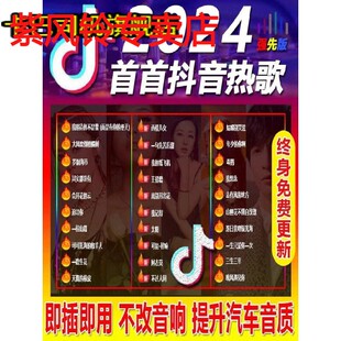 汽车载u盘无损高音质2024抖音歌曲车用经典 dj高品质音乐优盘正版