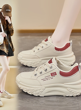 2026春季新款老爹鞋女鞋百搭潮学生减震运动鞋休闲鞋春秋厚底鞋女