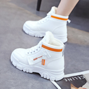 ins韩版加绒马丁靴女2024冬季新款保暖学生雪地靴厚底加厚靴休闲